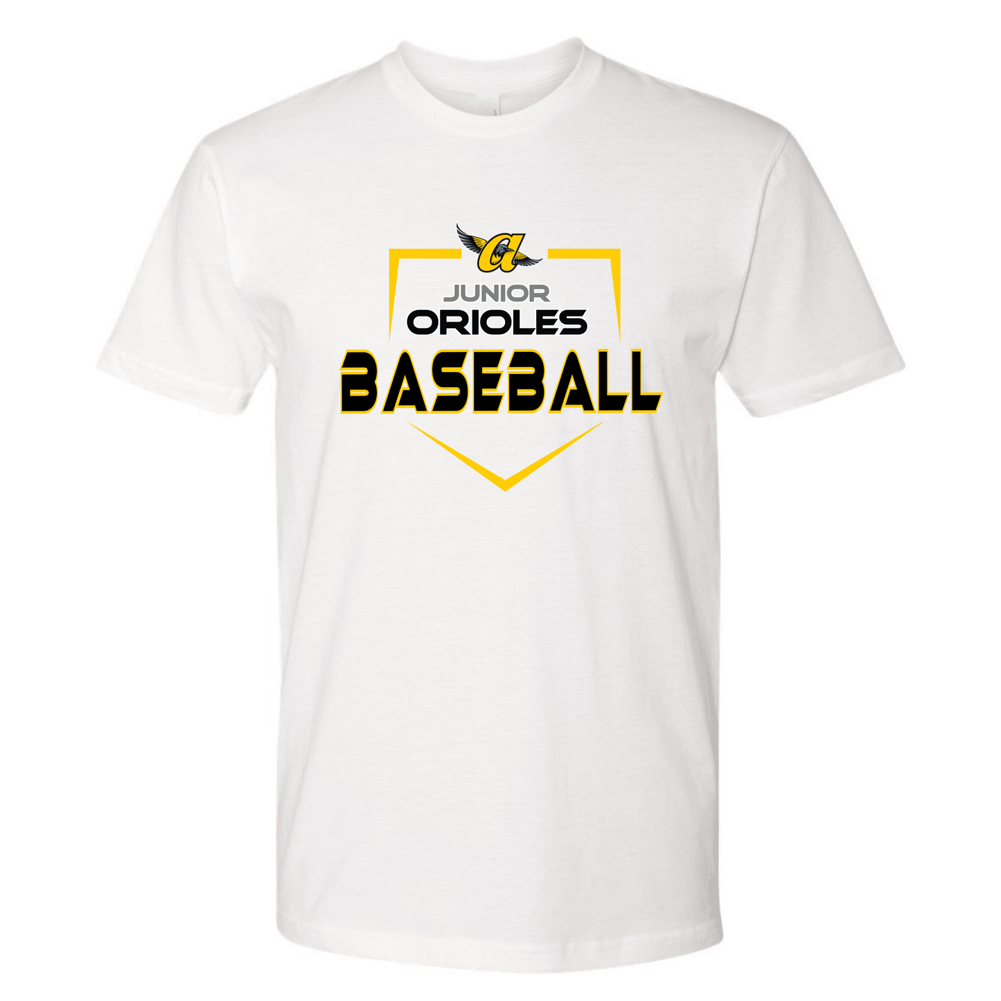 Homerun JO Baseball Adult Cotton Tee (White)