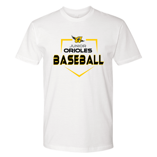 Homerun JO Baseball Adult Cotton Tee (White)
