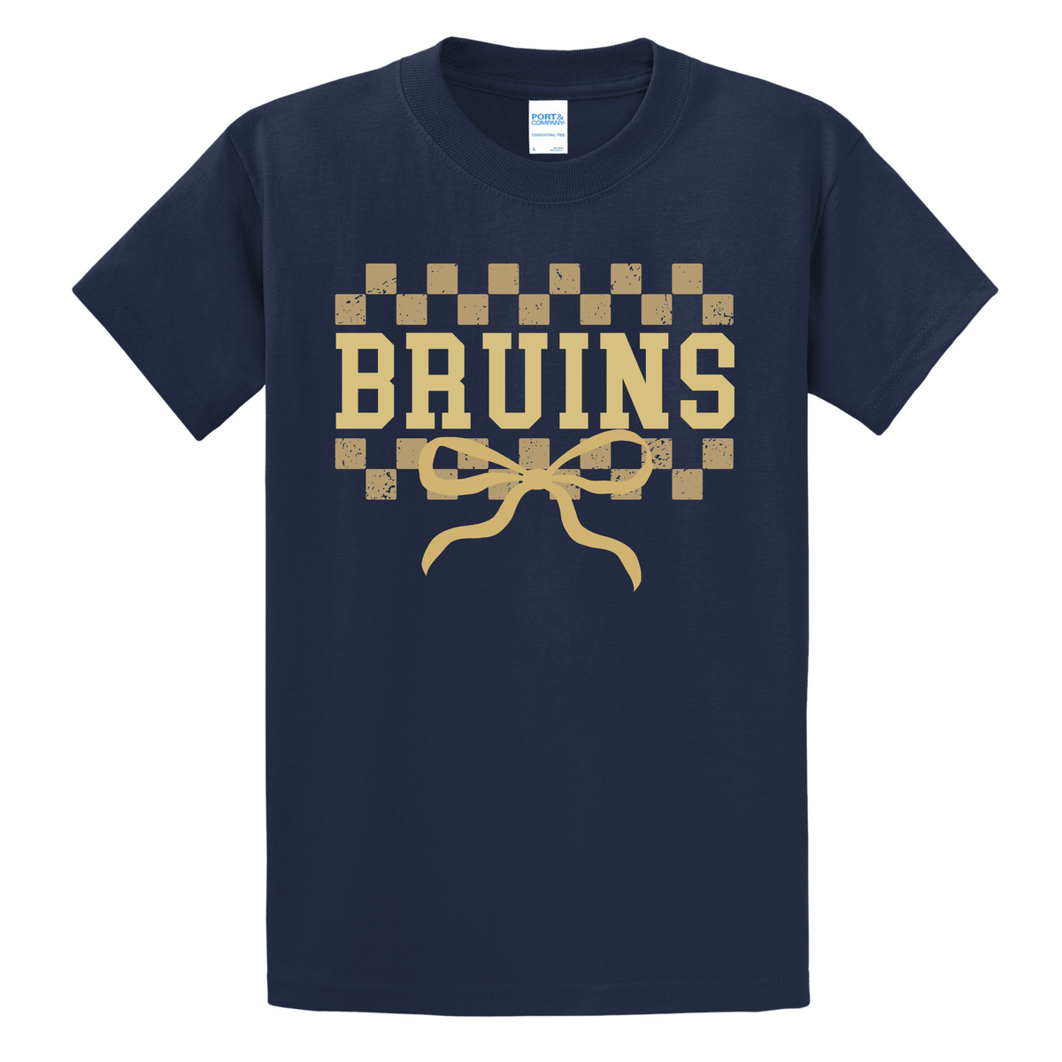 Checkers & Bows Bruins Youth Tee