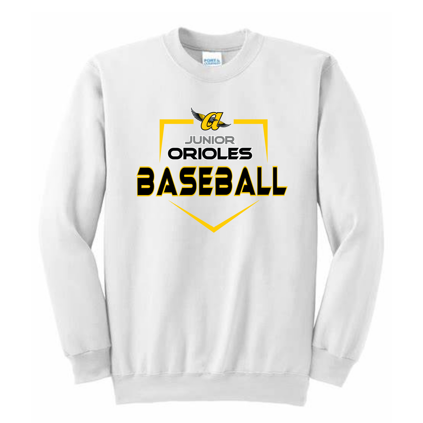 Homerun JO Baseball Crew (White)