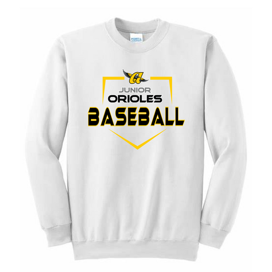 Homerun JO Baseball Crew (White)