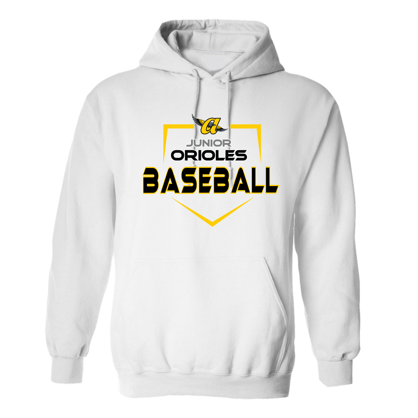 Homerun JO Baseball Hoodie (White)