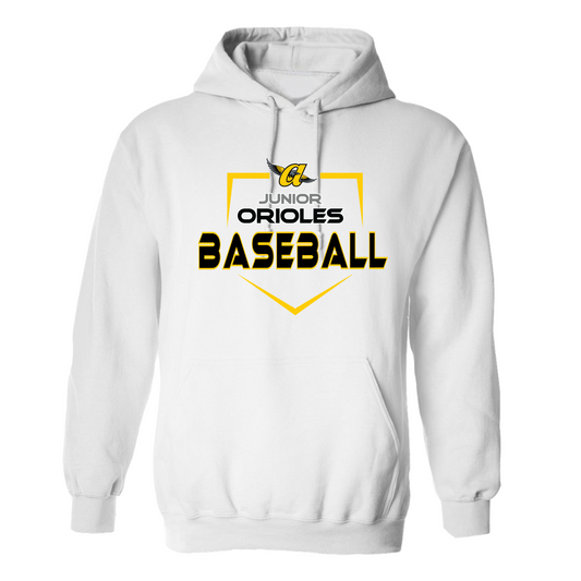 Homerun JO Baseball Hoodie (White)