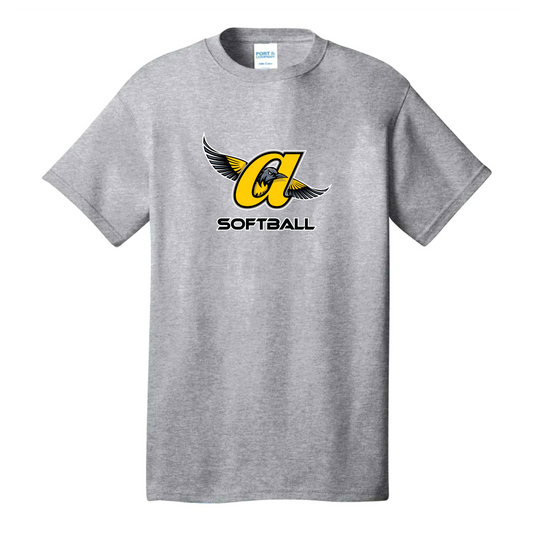 JO Softball Logo Youth Tee (Gray)