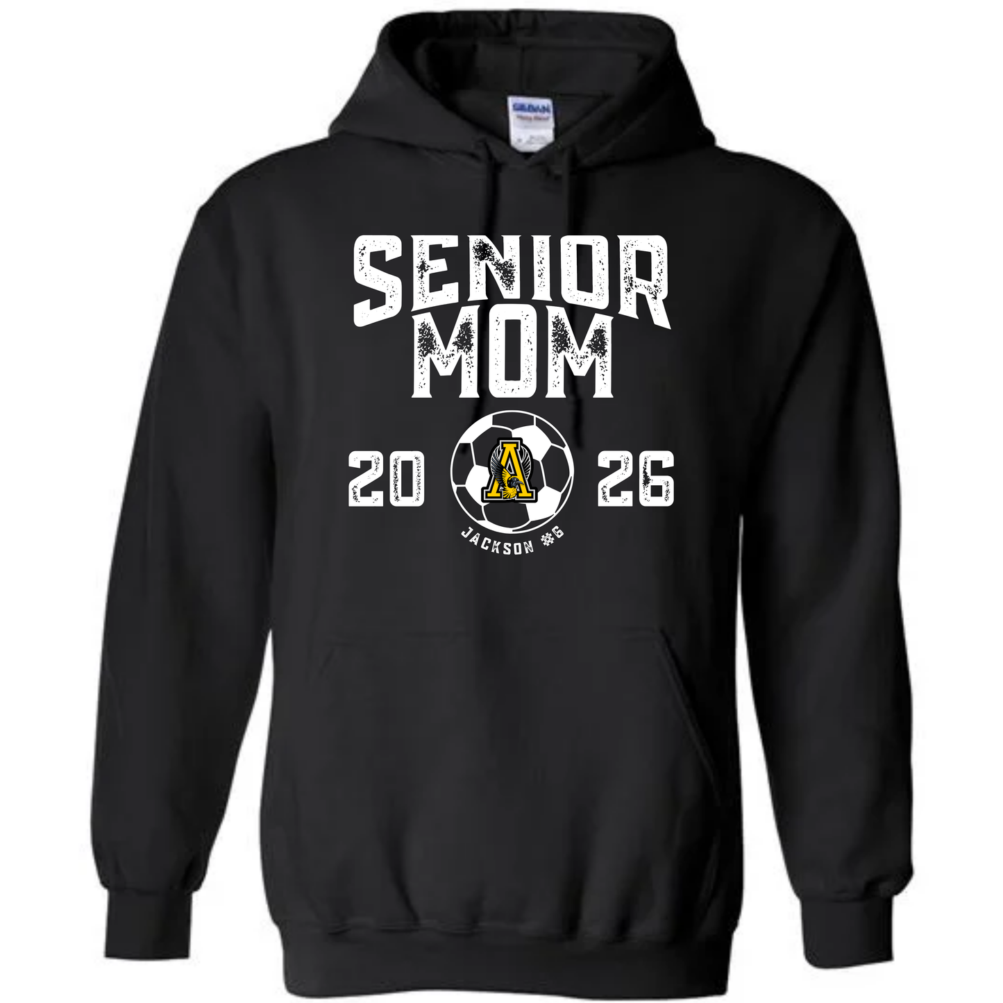 Orioles Soccer Senior Mom Hoodie: PERSONALIZED