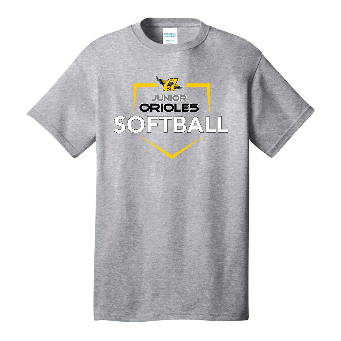 Homerun JO Softball Youth Tee (Gray)