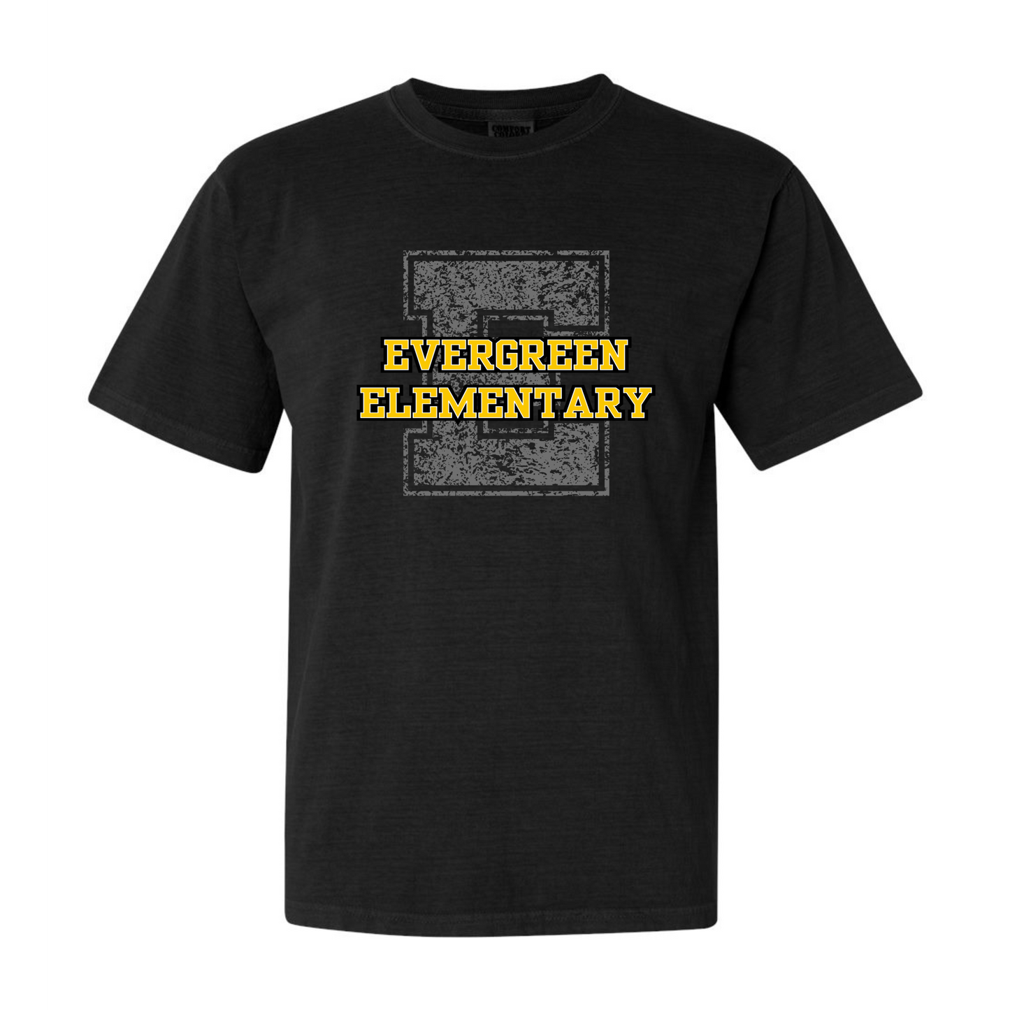 Distressed E Adult Tee