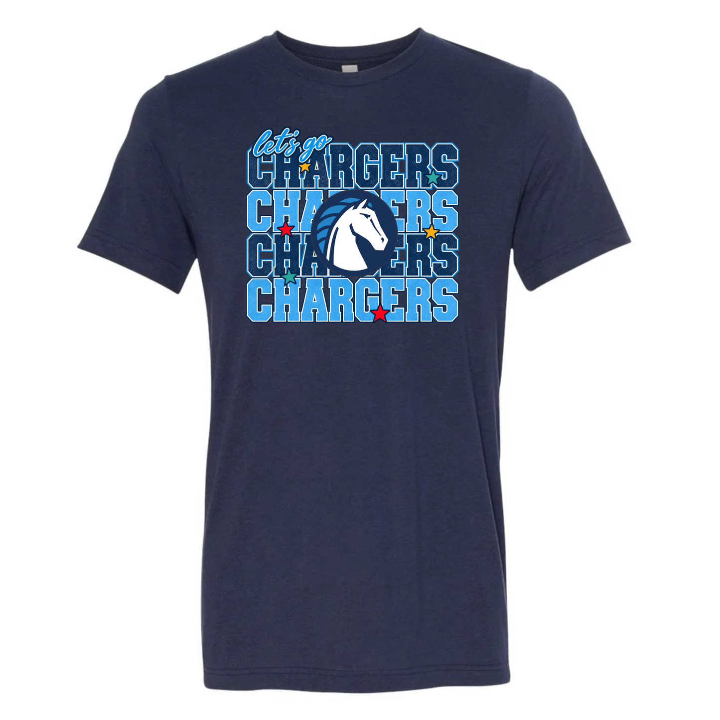 Let's Go Chargers Adult Tee