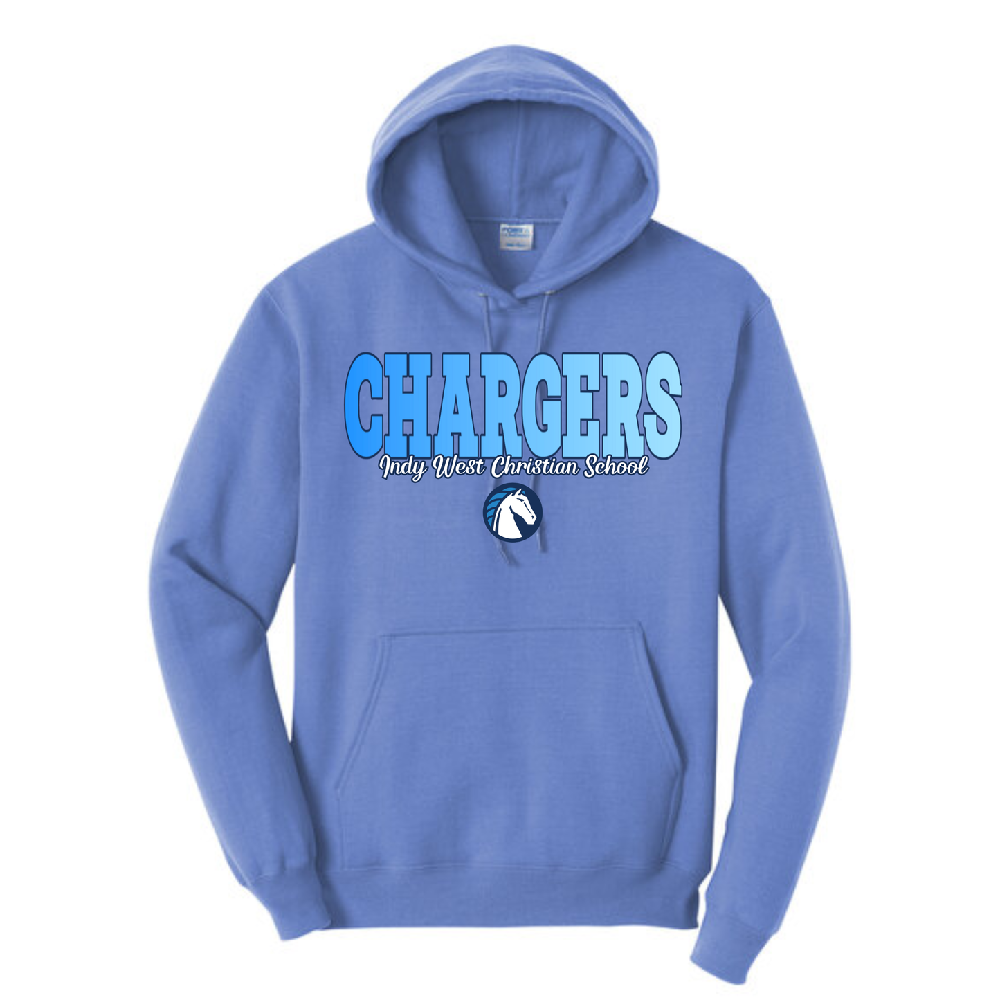 Chargers Ombre Hoodie (blue)