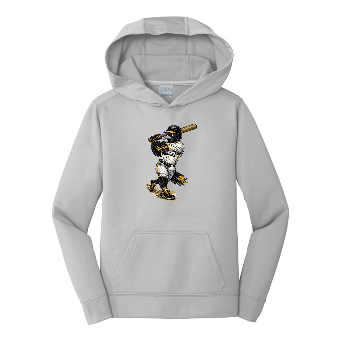 Oriole Bird Baseball Hoodie