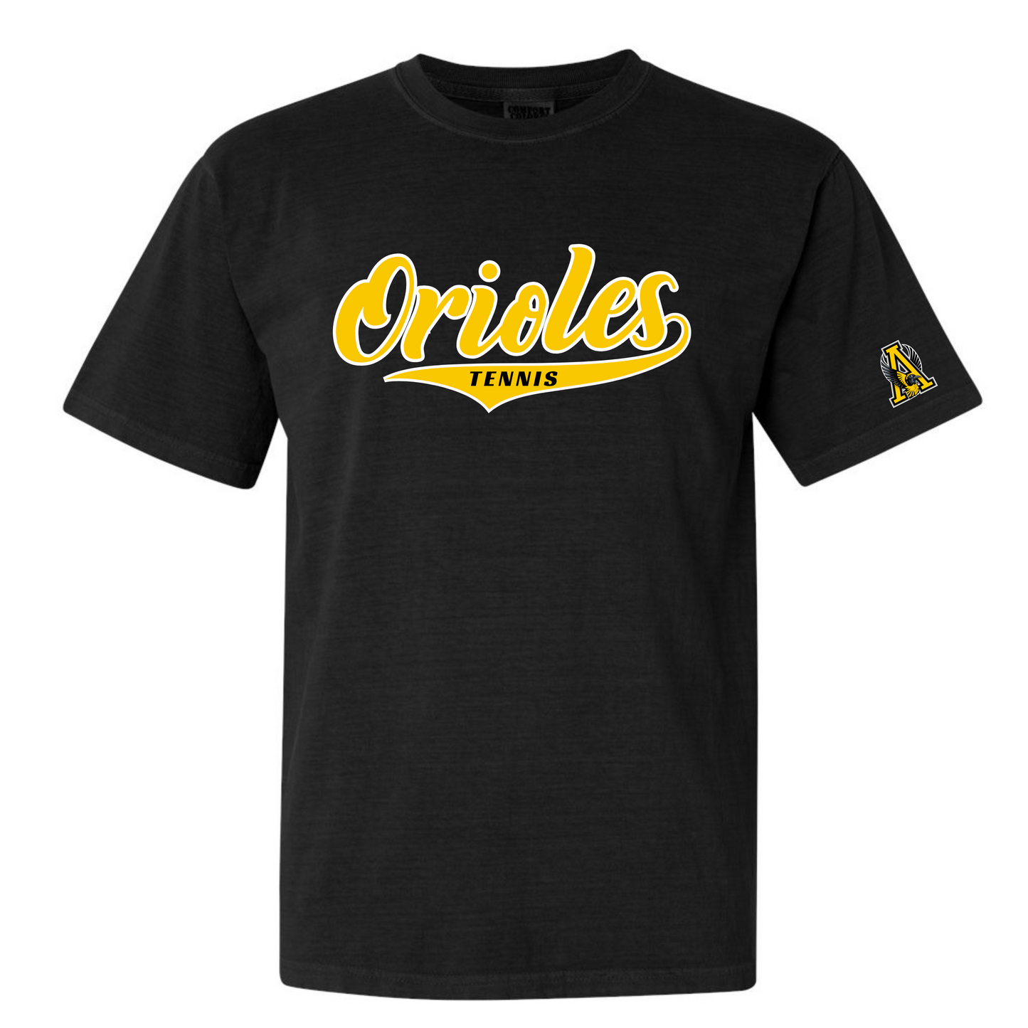 Orioles Tennis Script Tee