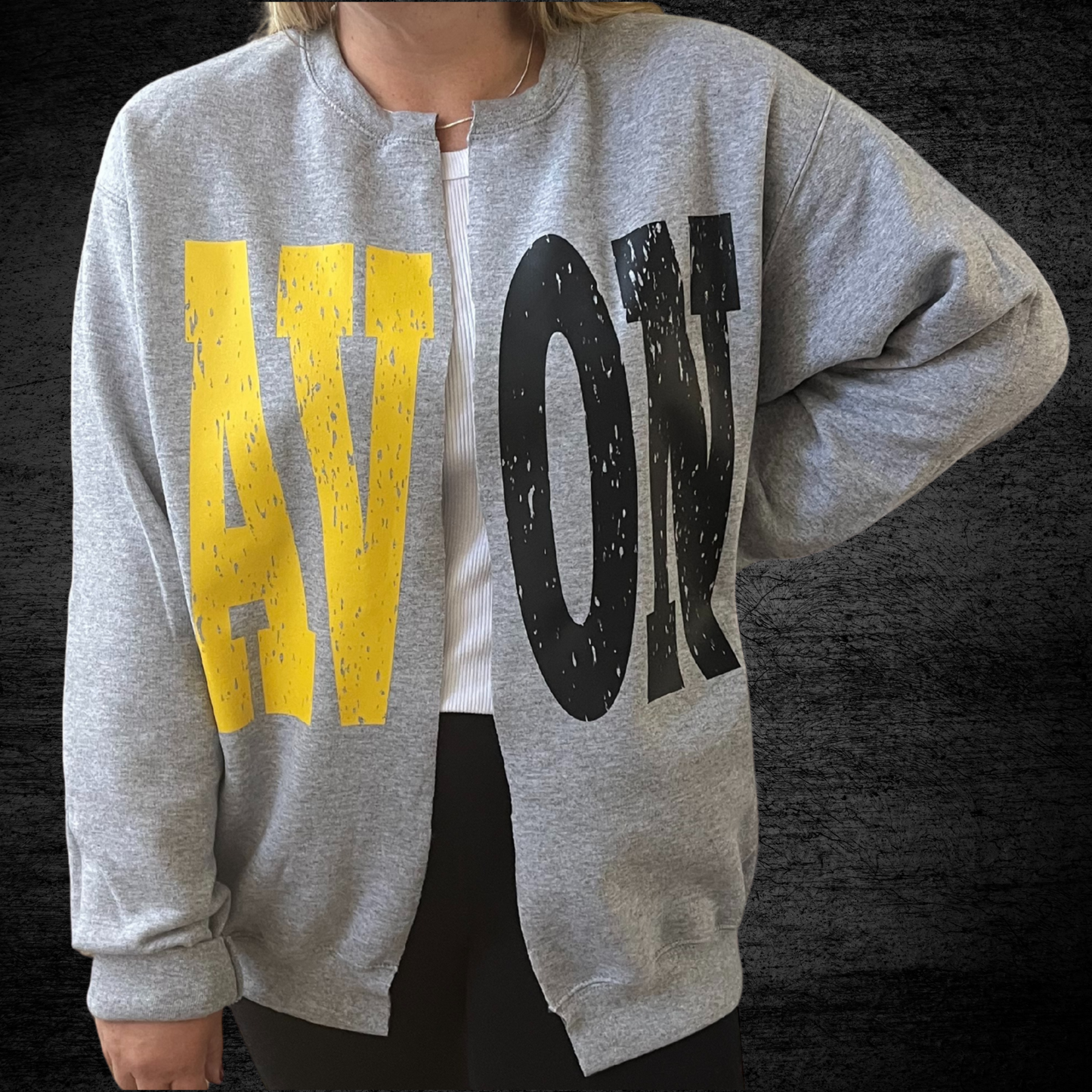 Avon Crewneck Cardigan (Gray)