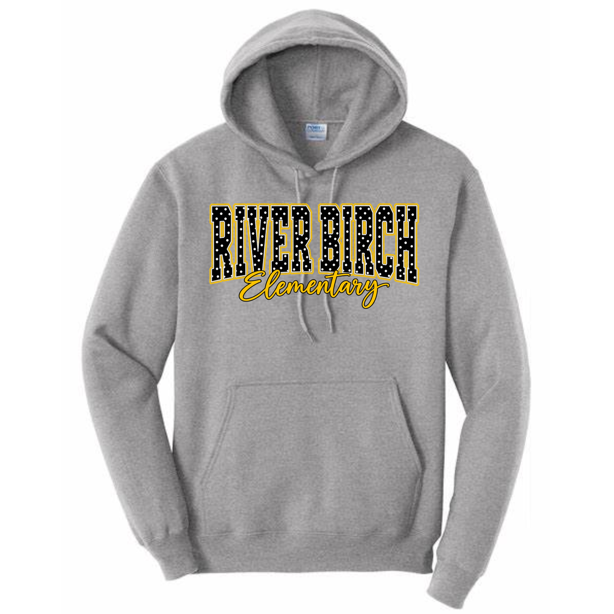 River Birch Dot Gray Hoodie