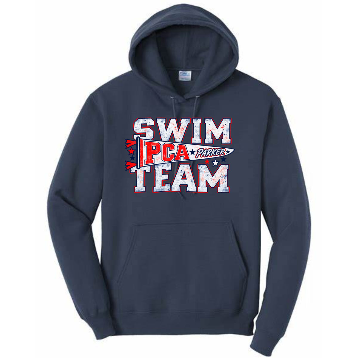 PCA Swim Banner Navy Hoodie