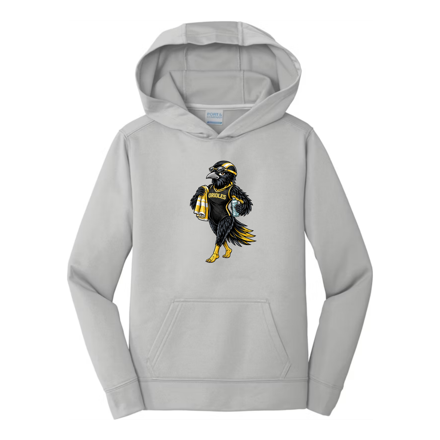 Oriole Girl Bird Swimmer Hoodie