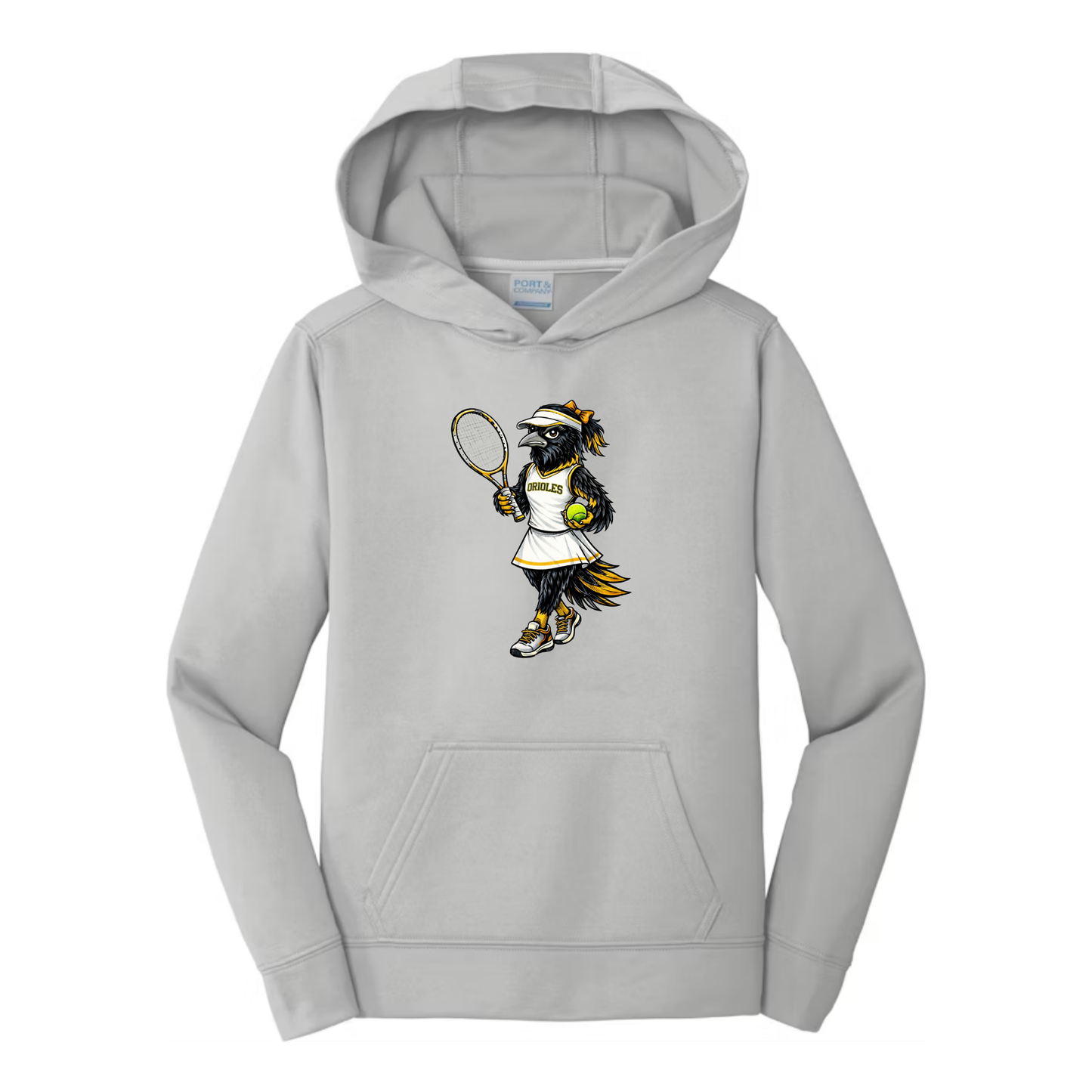 Oriole Girl Bird Tennis Hoodie