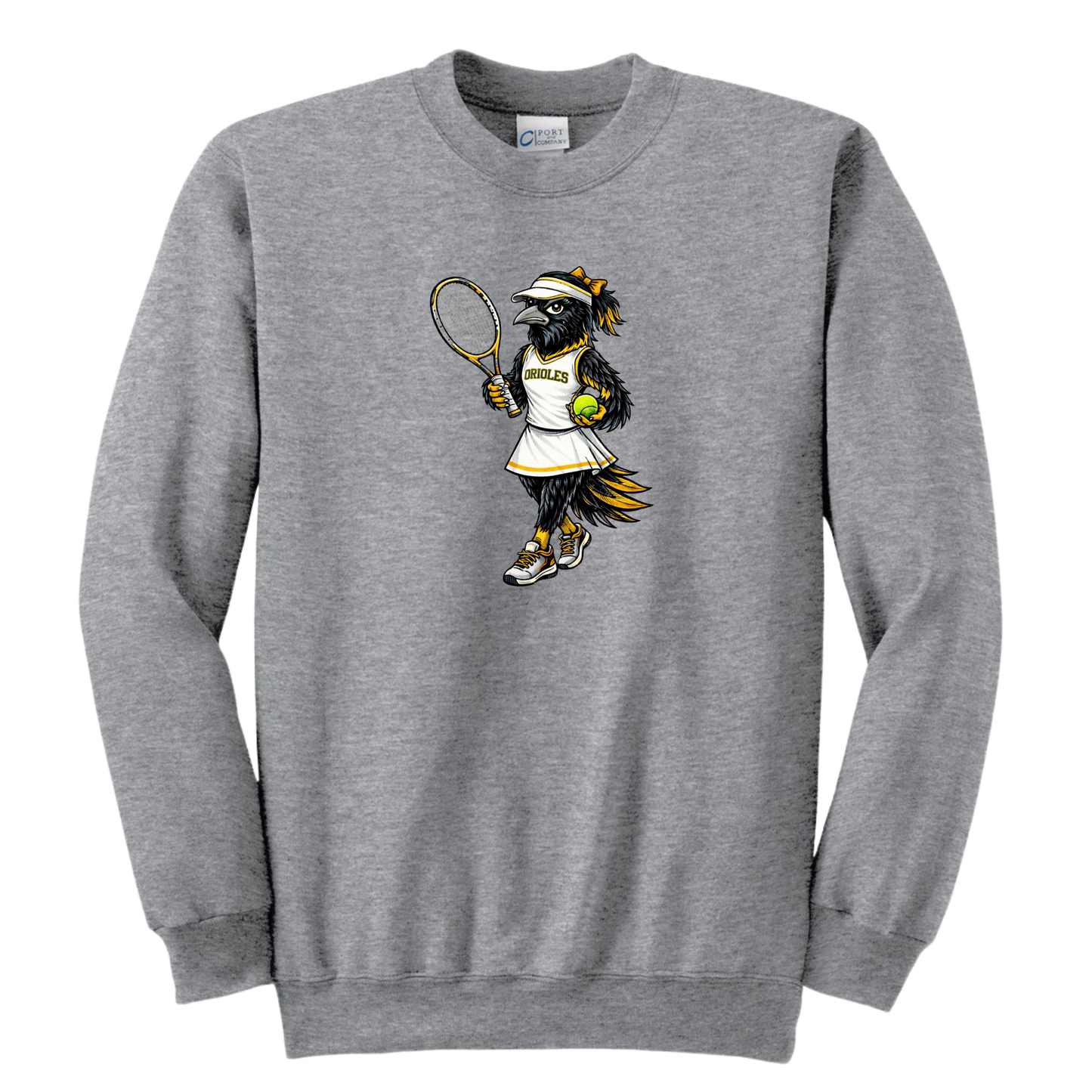 Oriole Girl Bird Tennis Crew