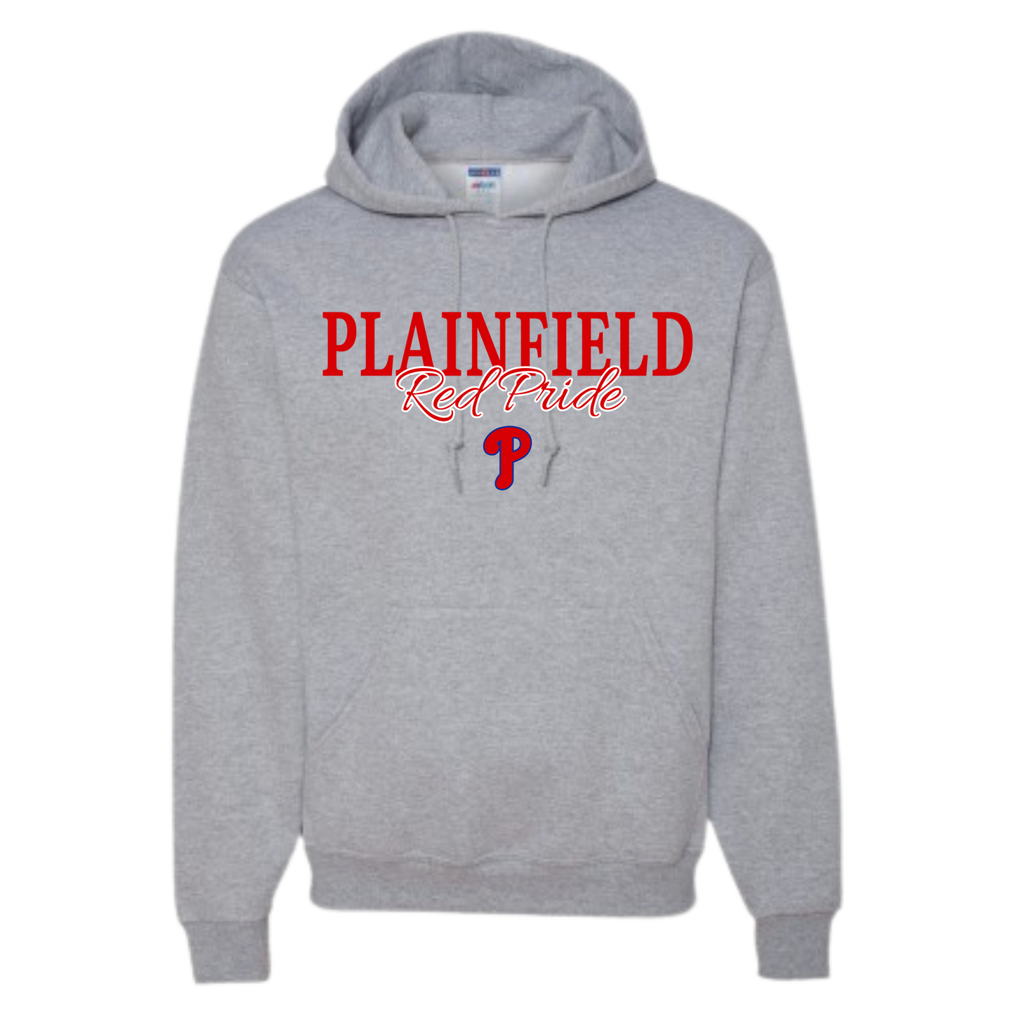 Plainfield Red Pride Baseball Hoodie