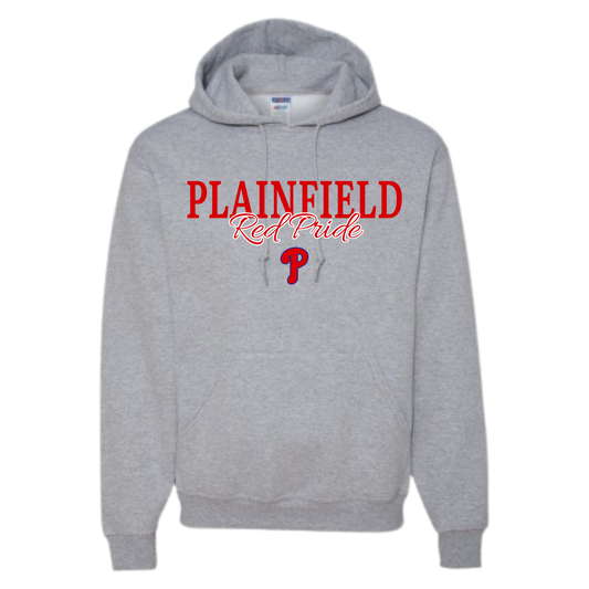 Plainfield Red Pride Baseball Hoodie