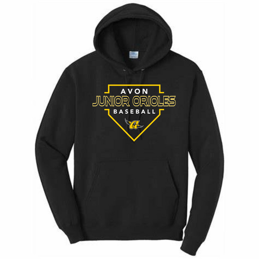 Homeplate JO Baseball Hoodie (Black)