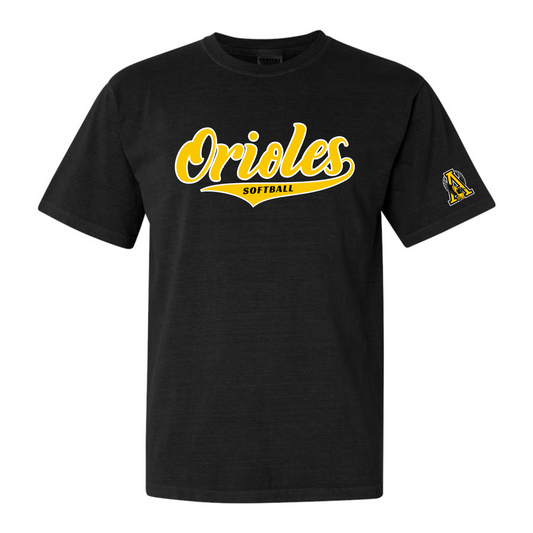 Orioles Script Softball Adult Tee