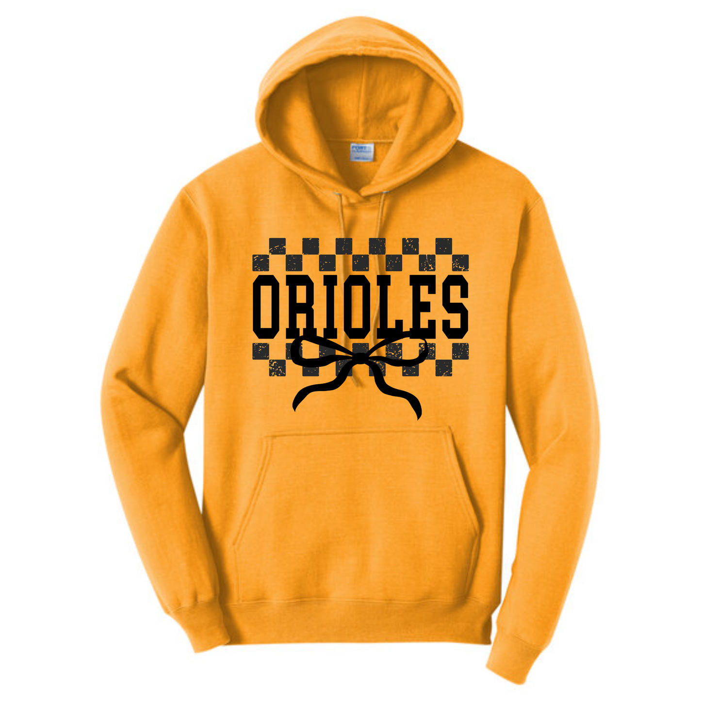 Checkers & Bows Orioles Hoodie
