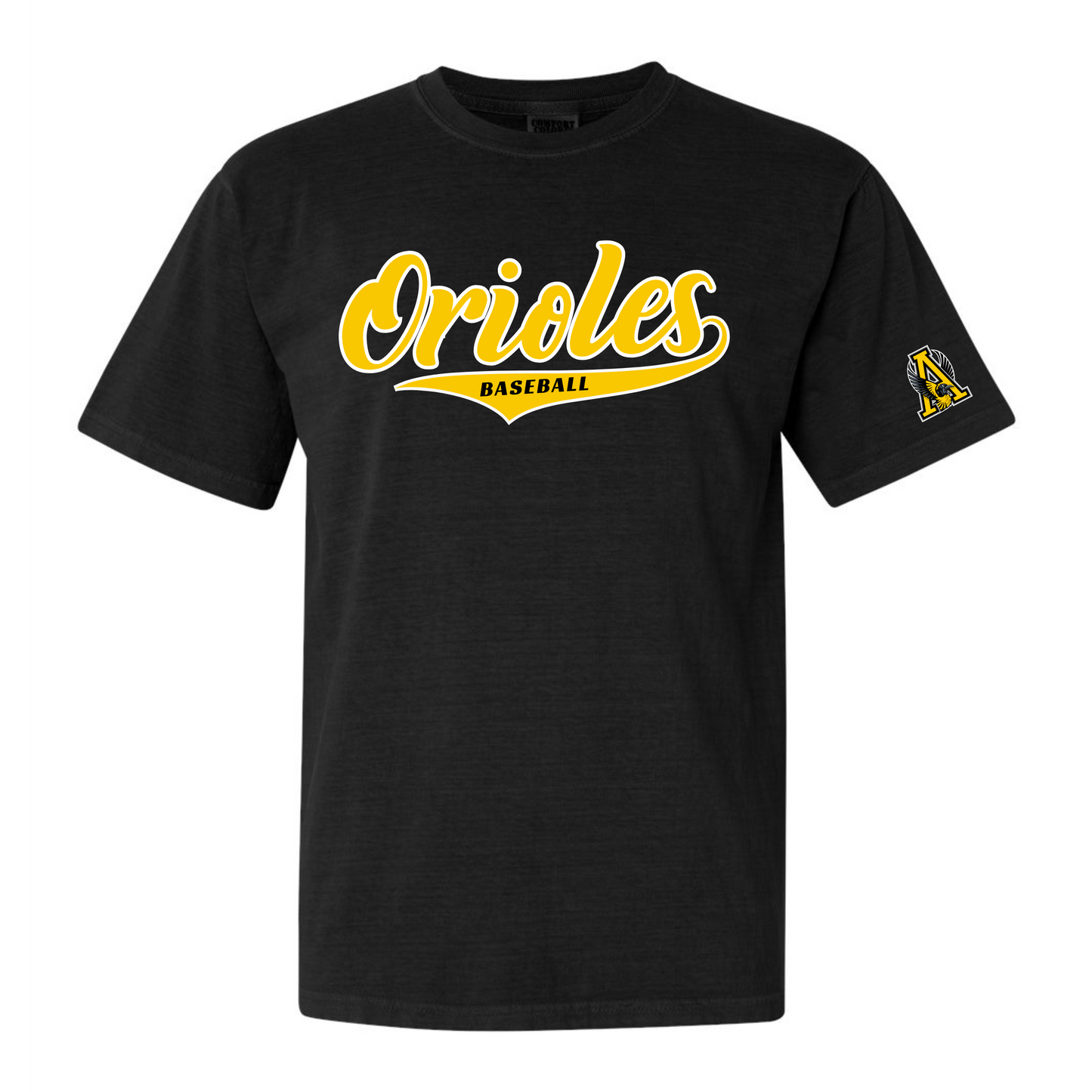 Orioles Script Baseball Adult Tee