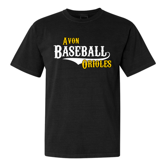 Black and Gold Baseball Youth Tee DriFit