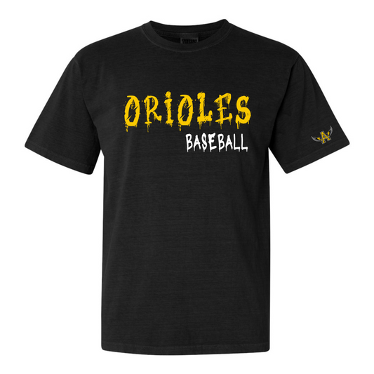 Orioles Drip Baseball Youth Tee DriFit