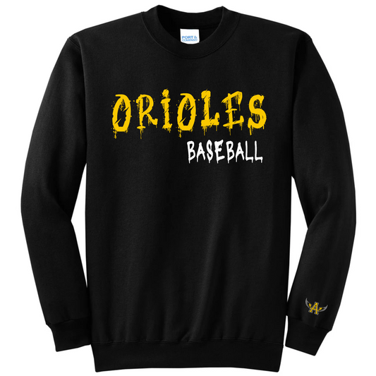 Orioles Drip Baseball Crew
