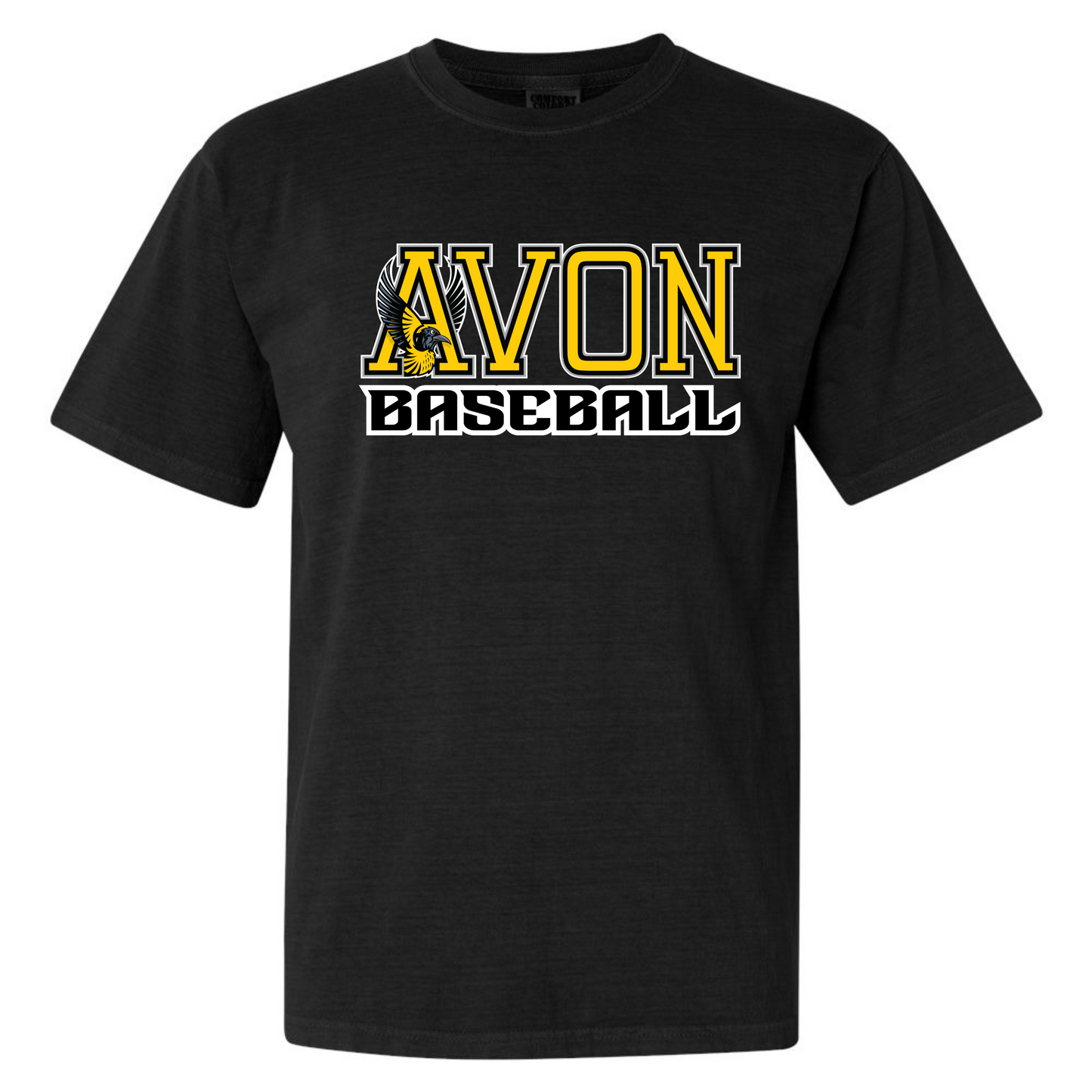 Avon Wide Baseball Logo Adult Tee