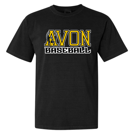 Avon Wide Baseball Logo Adult Tee