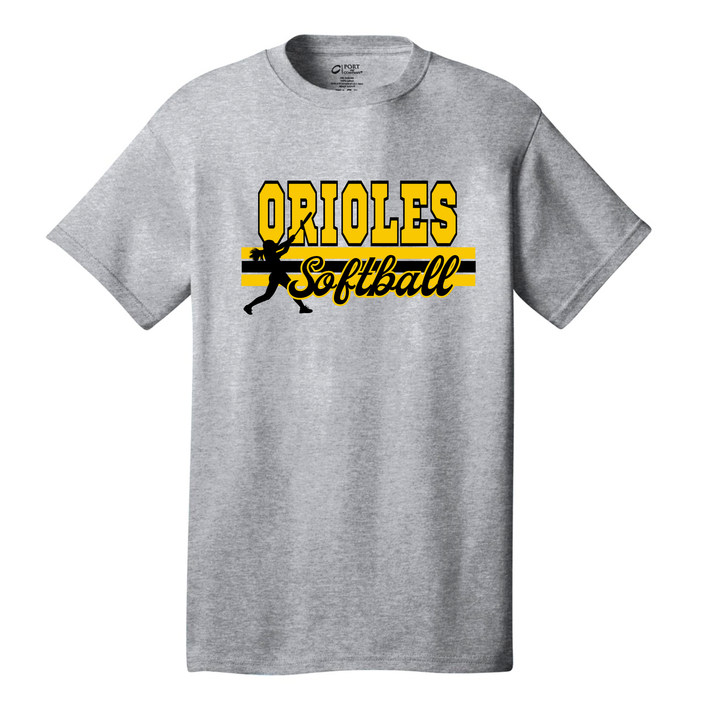 Orioles Softball Player Adult Tee