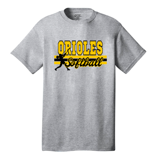 Orioles Softball Player Adult Tee