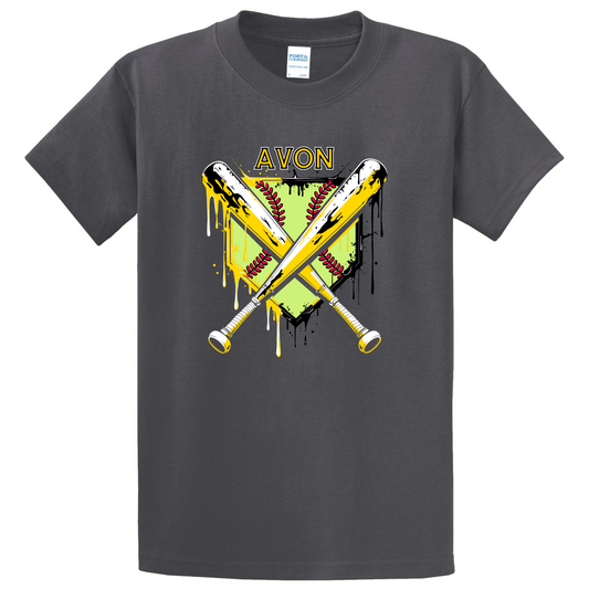 Avon Softball Drip Adult Tee
