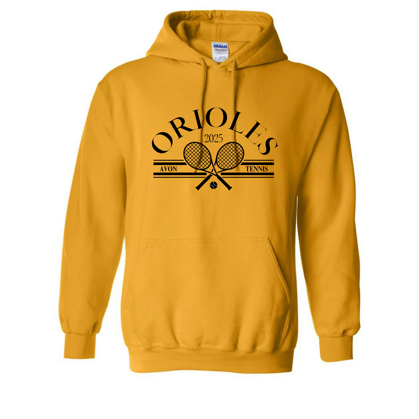 2025 Orioles Tennis Gold Hoodie