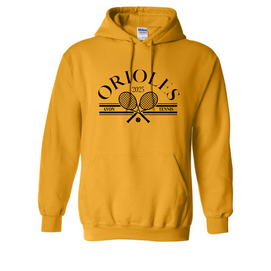 2025 Orioles Tennis Gold Hoodie