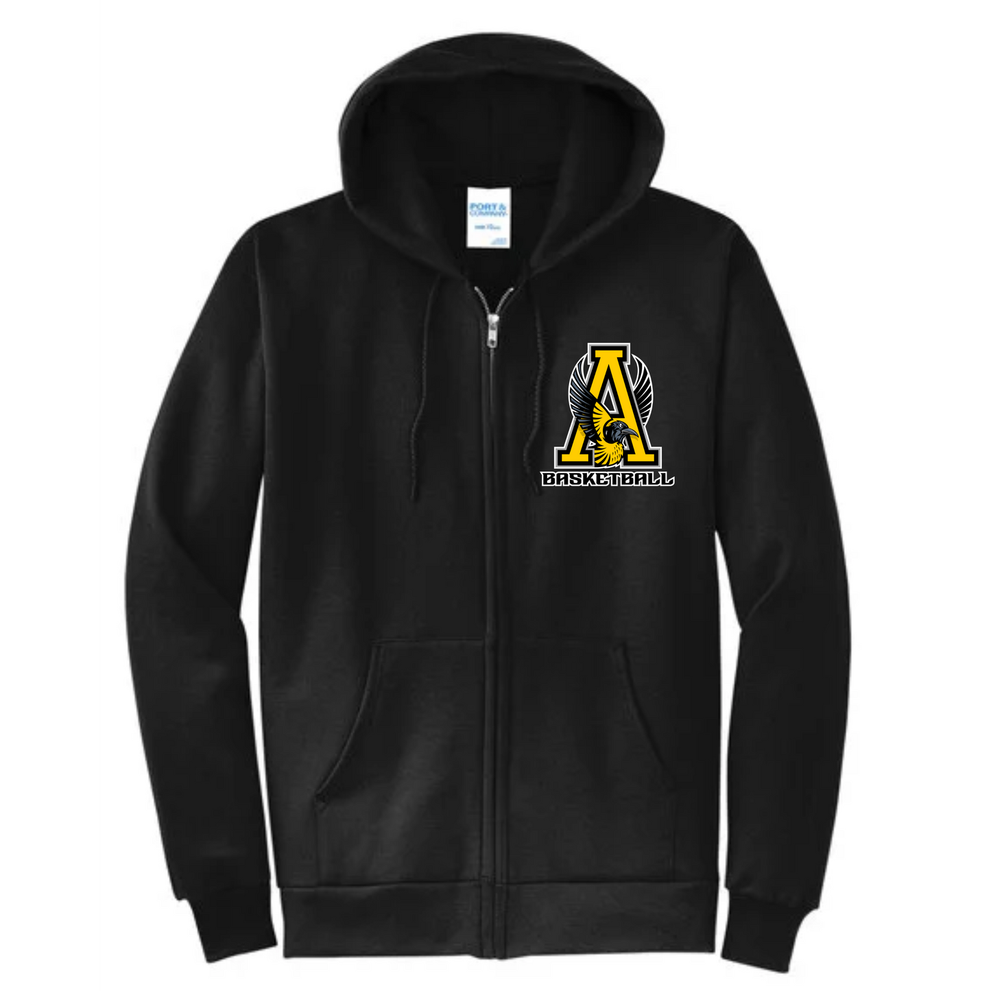 Avon Basketball Logo Zipup Hoodie
