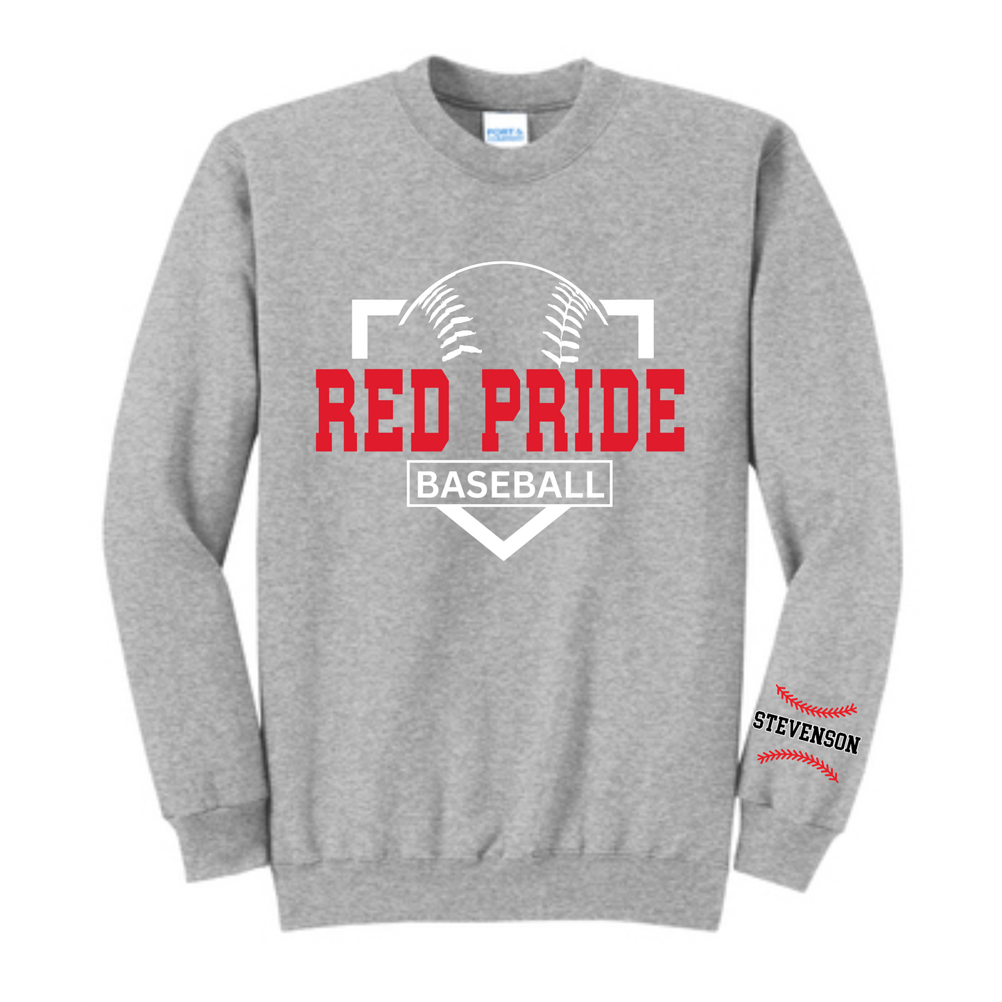 Red Pride Homeplate Baseball Crew