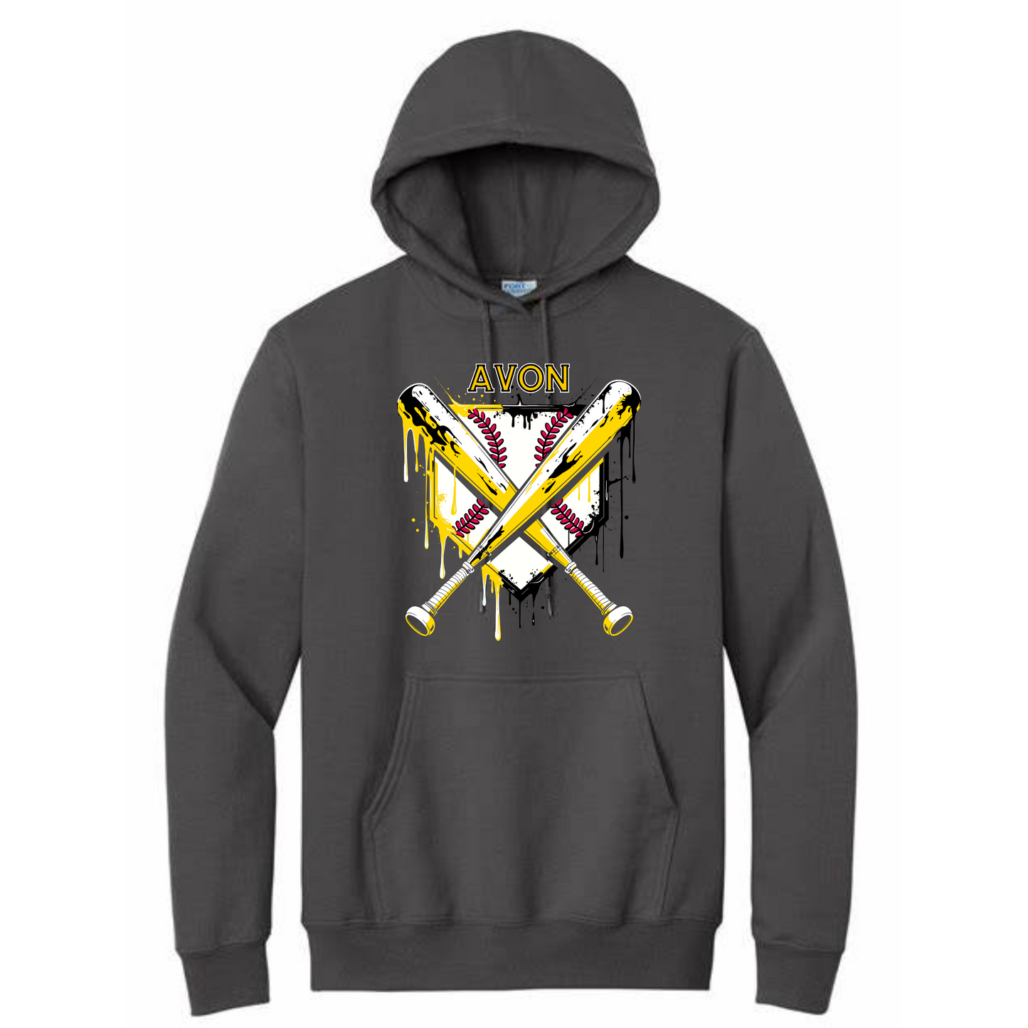 Avon Baseball Drip Hoodie