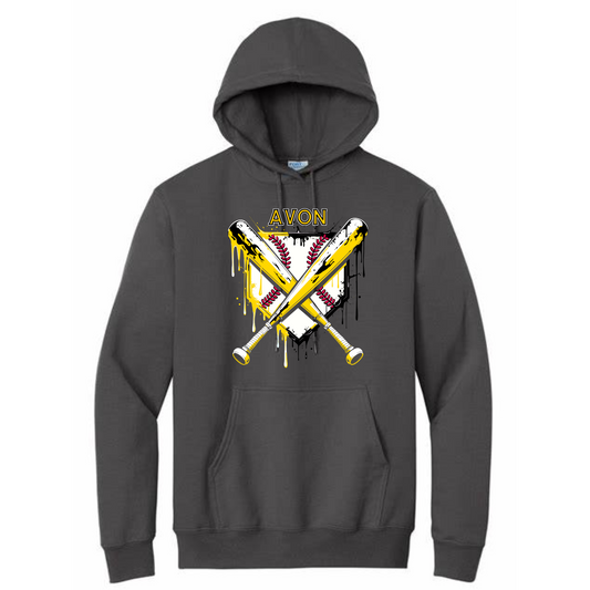 Avon Baseball Drip Hoodie