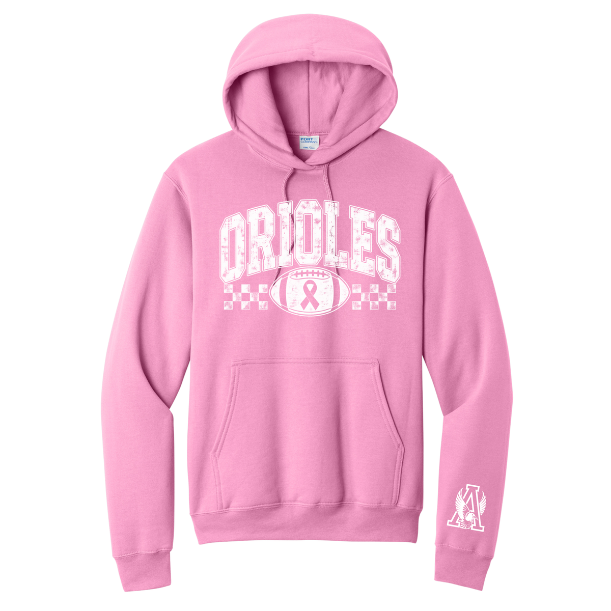 Orioles Pink Out Football Hoodie