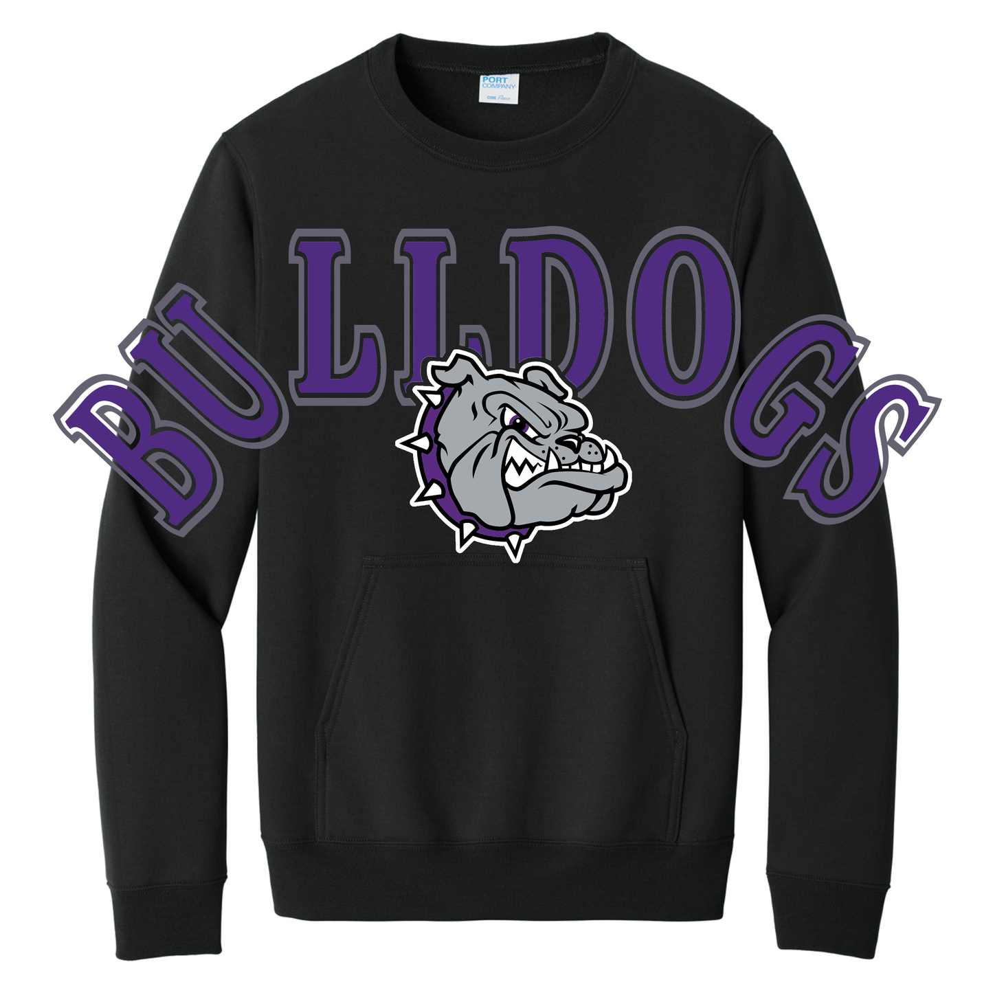 Brownsburg Throwback Crew (Black)
