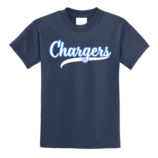 Chargers Script Youth Tee