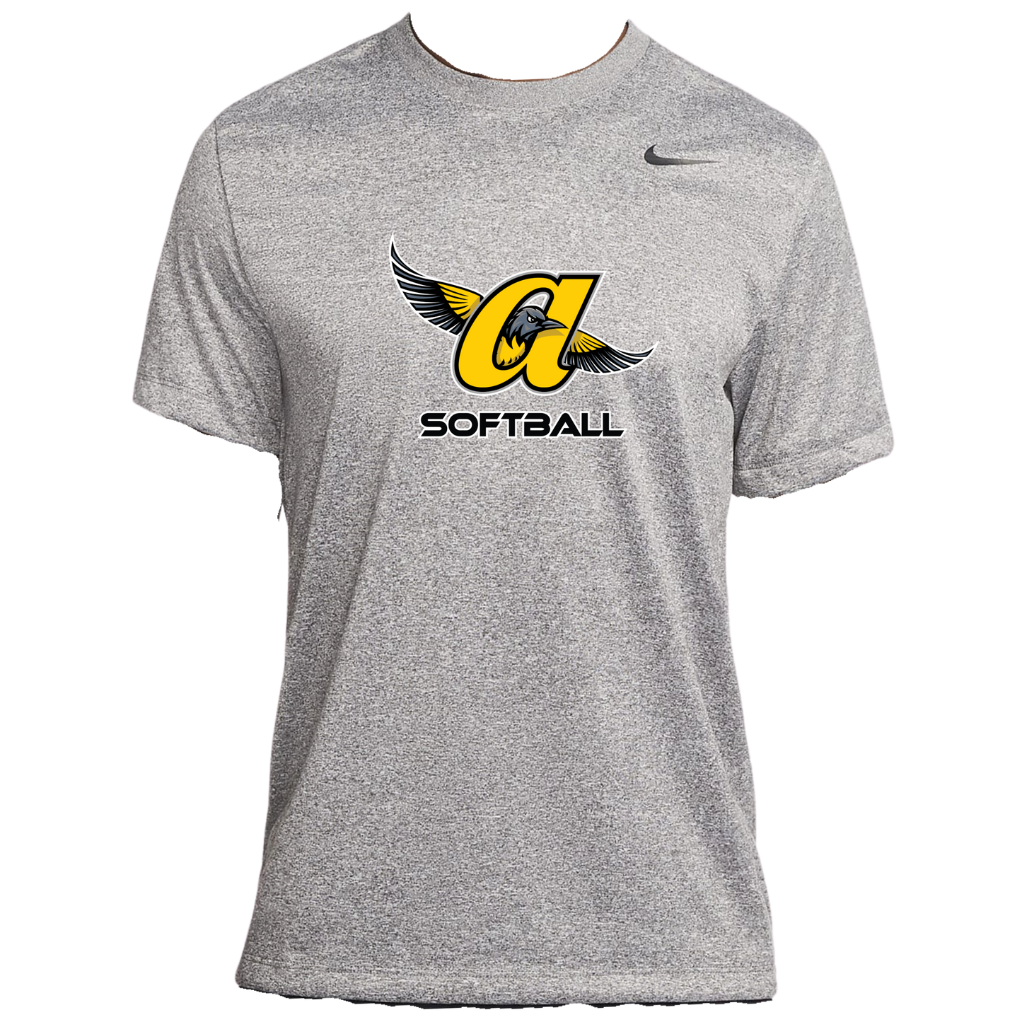 JO Softball Logo Adult Drifit Tee (Gray)