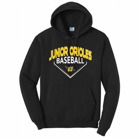 Varsity JO Baseball Hoodie (Black)