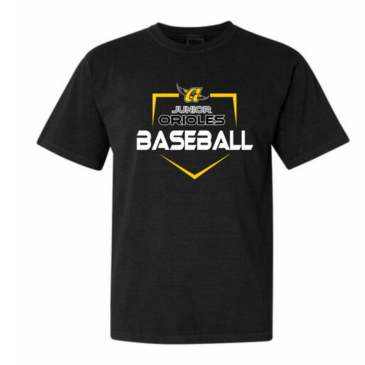Homerun JO Baseball Adult Cotton Tee (Black)
