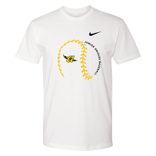 Strikeout JO Baseball Adult Drifit Tee (White)