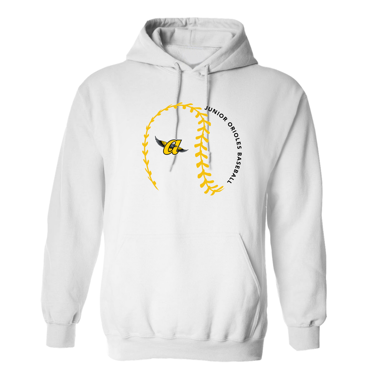 Strikeout JO Baseball Hoodie (White)
