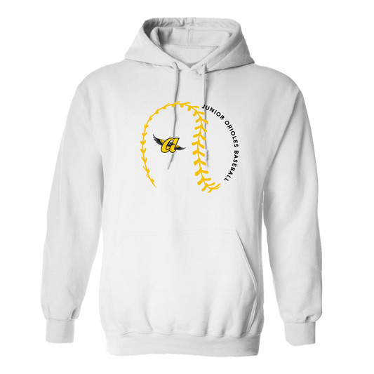 Strikeout JO Baseball Hoodie (White)